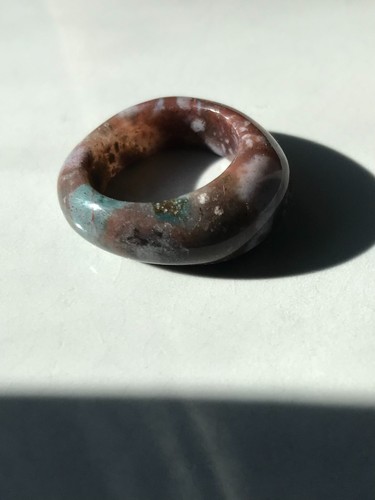 Carved solid gemstone ring - solid,