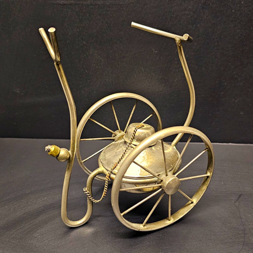 Vintage metal bicycle oil - vintage,