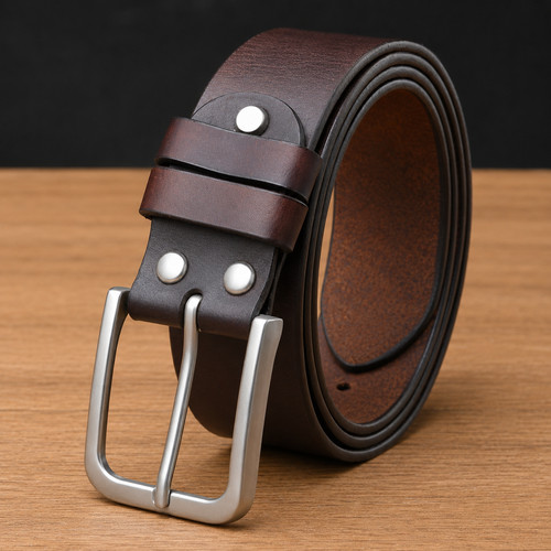 Mens genuine leather belt - genuine,