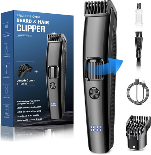 Cordless beard trimmer men usb - cordless,