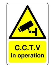 CCTV in operation sign - for