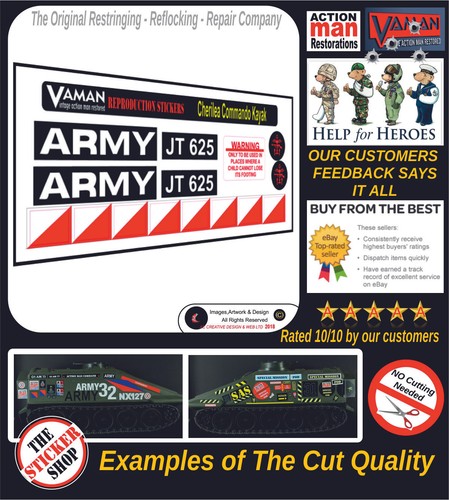 Action man stickers cherilea - man,