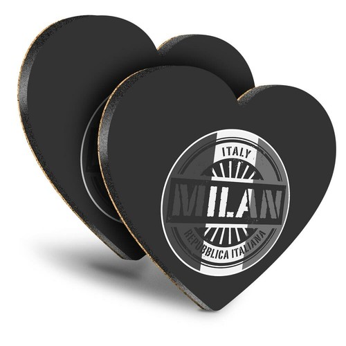 Heart mdf coasters bw - mdf,