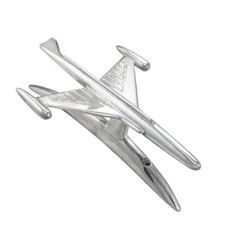 VESPA VBB 150 1960 TO 1967 FRONT MUDGUARD CREST ALUMINIUM FIGHTER JET