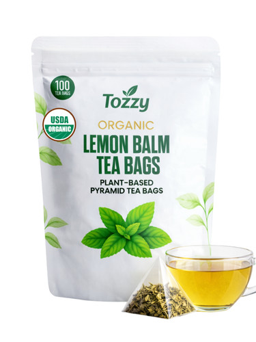 100 count organic lemon balm - 100,