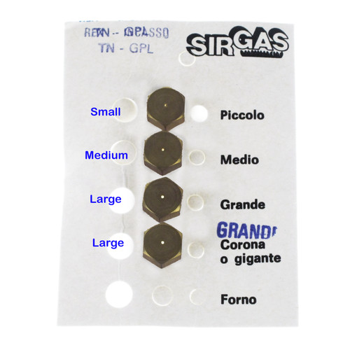 Gas burner injector - kit, rex