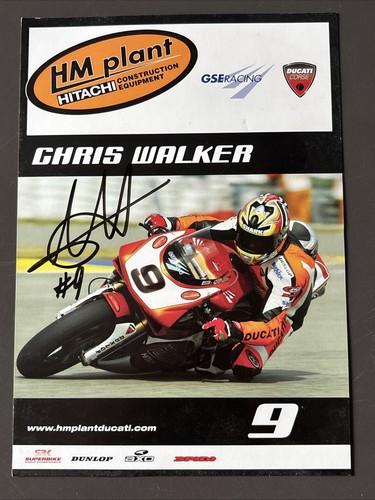 Signed chris walker rider card - chris,