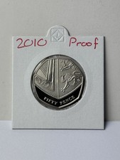 2010 Proof Shield 50p Coin