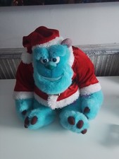 Large Disney Monsters inc plush Sully toy with Santa Robe