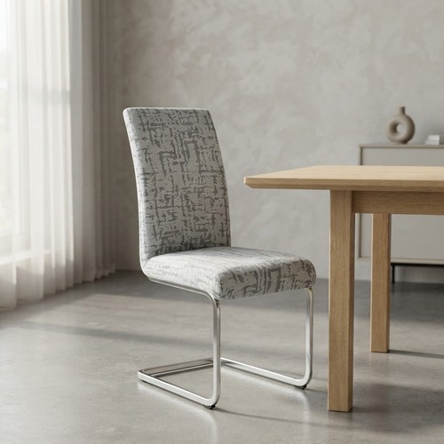 Elegant light grey chair - elegant,