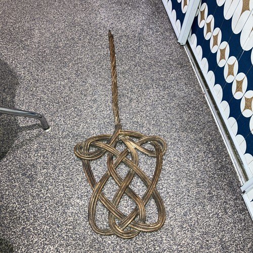 Antique decorative wicker rug - decorative,