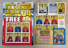 Merlin Premier League 2004 Full Loose Sticker Set, Empty Album, Packet + More!