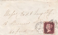 GB QV Penny Red envelope