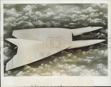 1959 Press Photo A model plane