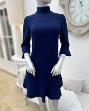 Karen Millen Navy Mock Neck