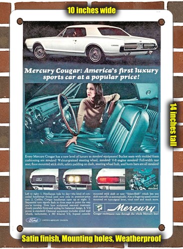 Metal sign 1967 mercury - metal,