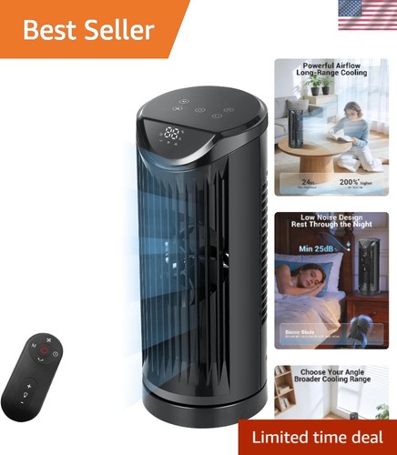 Black personal tower - fan, with