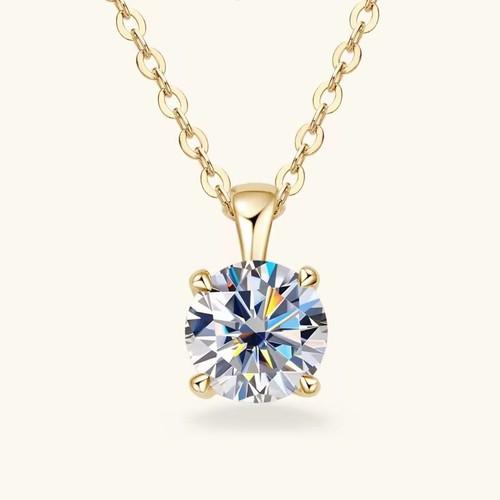 2ct moissanite solitaire drop - moissanite,