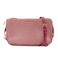 MIU MIU Logo Madras Leather