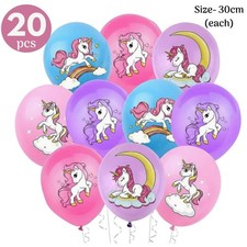 20Pcs Unicorn Balloons set 12"