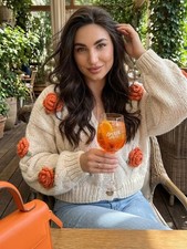 Orange Rose Embroidery