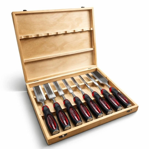 Lumberjack 8pc wood chisel - lumberjack, set