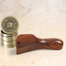 Curved, Premium Wood Hand Crafted Smoking Pipes & 4pc Grinder GBD1