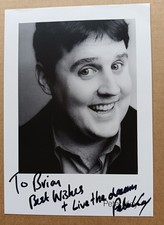 Peter Kay "Phoenix Nights" Hand Signed 8½"X6" Photo AFTAL COA