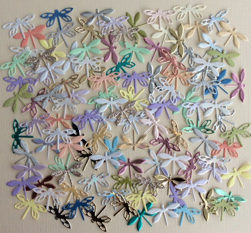 Small dragonfly die cuts - die, x