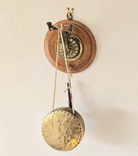 Antique Brass Stag Oak Roundel