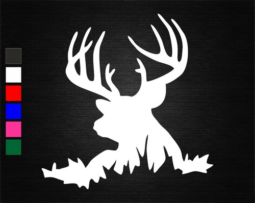Stag head vinyl decal - 3,