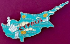 Souvenir Fridge Magnet Cyprus Map And All The Cities