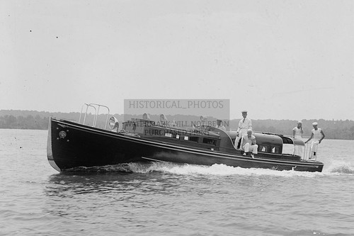 President barge with escort - with,