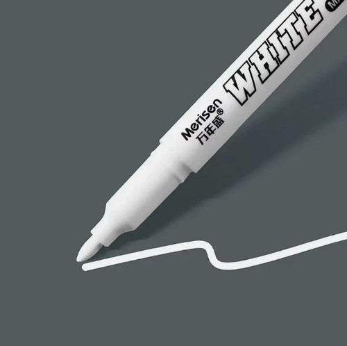 White permanent marker pens - permanent,