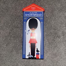 M&S Sentry Box Shortbread Tin Empty Marks Spencer Soldier Metal Can 21cm tall