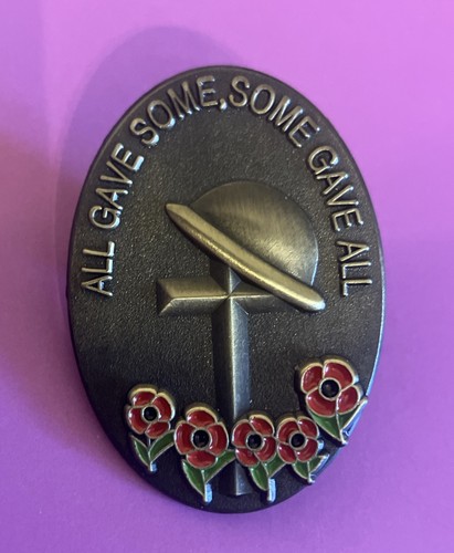 Poppy remembrance pin badge - remembrance,