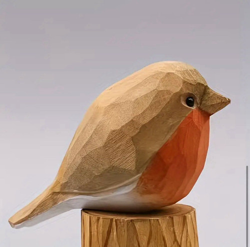 Hand carved and painted wooden - hand,