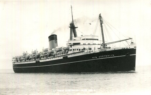 1955 postcard shaw savill - 1955,