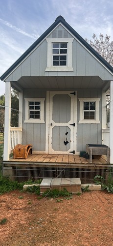 Gray and white wooden garden - gray,
