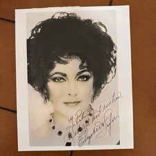 Elizabeth Taylor  Hand Signed