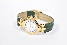 Zenith ViaVento Ladies Gold Plated Quartz Watch / Green Strap 27-0220.115