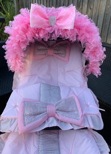 Pram pushchair frilly bling - pram,
