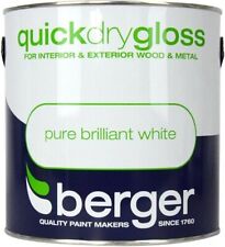 Berger Quick Dry Gloss Paint Brilliant White 2.5L
