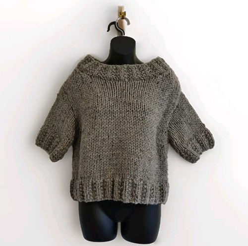Hand made chunky - knit, woman's