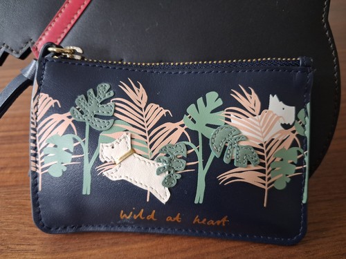 💕Radley navy leather small