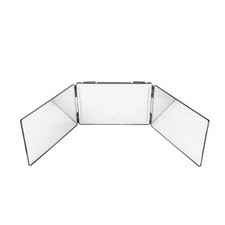 3-Way 360° Mirror with Adjustable Tri-Fold Design and Built-In LED Lights