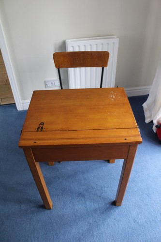 School desk chair vintage - school,