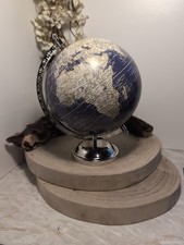 Large Silver Metal ,Blue And