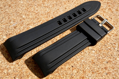 22mm black silicone rubber - silicone,