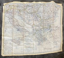 WW2 RAF Silk Escape Map S2 S3